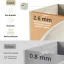 DECOMOMO Storage Cubes, 13x13x13 Storage Cube Bins with Labels, Fabric Organizer Bins (13" / 6pcs, Beige)