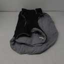 LeLePet Waterproof, Windproof Dog Coat (Black, 2XL) - Reflective, Adjustable, Polyester Cold Weather Coat with Fleece Lining for Large Dogs