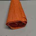 SHACOS Small Round Table Placemats Set of 4 Wedge Placemats Heat Resistant Woven Vinyl Table Mats Wipe Clean (4, Orange)