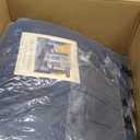 downluxe Outdoor Chair Cushions Set of 2 for Patio Furniture, Waterproof Tufted Overstuffed Patio Furniture Cushions, Thick Outdoor Seat Cushion, 19" X 19" X 5", Navy