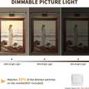 DESOOP 24 Inch 14W Hardwired LED Picture Light, Wood Grain, Dimmable, 23.62 inch