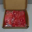 Red 24 Pcs Velvet Bows Christmas Tree Ornaments Valentines Day Bows Decoration for Garland Home Coquette Wedding Decor (9 x 13 Inch,Width of 1")