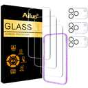 Ailun 3 Pack Screen Protector for iPhone 17 Pro Max [6.9 inch] + 3 Pack Camera Lens Protector with Installation Frame,Dynamic Island Compatible,Case Friendly[Not for iPhone 17/17 Pro/iPhone Air]