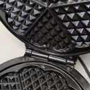 Mueller Heart 5 Waffle Maker, Waffle Iron, Adjustable Browning Control & Nonstick, Cool Touch Handle, Easy to Clean, Small Kitchen Appliances