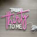 Talk Thirty To Me Neon Sign30th Birthday Decorations30th Birthday Decorations 30th Birthday Neon Signs Thirty Birthday Gifts For Him Her USB Neon Sign for Birthday Anniversary