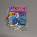 Space Themed Birthday Decorations, Green Number 5 Balloons, Purple Star and Blue Space Ship Balloon for Party Decoration (Green 5)