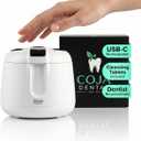Cleansing Pod PRO + UV | Rechargeable Ultrasonic Retainer Cleaner Machine | 48kHz Ultrasonic Dental Pod for Mouthguard, Dentures & Aligners | 3 Cleaning Modes | Tablets Included (Arctic White)