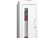 Zonon Recessed Fire Extinguisher Cabinet with Sign Steel 2.5", Small Window