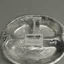 4 Pack 304 Stainless Steel Divided Plates, Non-Slip Heat-Resistant Lunch Tray for Adults, Deep 3 Compartment Meal Prep Trays for Camping, School, Dishwasher Safe (BPA-Free, Rustproof)