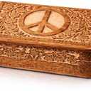 Great Birthday Gift Ideas Handmade Decorative Wooden Jewelry Box Jewelry Organizer Keepsake Box Treasure Chest Trinket Holder Watch Box Storage Box Anniversary Housewarming Gifts Women Pink