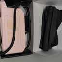 Inzeetor 150 PSI Tire Inflator Portable Air Compressor, 12V DC Auto Shutoff Air Pump with Digital Pressure Gauge and Emergency LED Light for Car Tires, Bicycle & Balloons, Pink