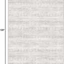 8'x10' Machine Washable Vintage Design Area Rug - Non Slip, Stain Resistant for Home, Office, Machine Washable Area Rug, 8x10 Area Rugs for Living Room (Grey Beige 8x10)