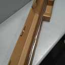 Ivilon Drapery Treatment Window Curtain Rod - Acrylic Ball 1 inch Pole. 48 to 86 Inch. Warm Gold