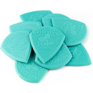 Dan's Guitar Store - Precision Pick - 10-Pack - Grippy Precision High-Visibility Plectrums for Professionals