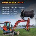 RD118-21700 RD148-21700 Bottom Roller Compatible with Kubota KX121-3 Mini Excavator, 121-3 SS ST Rubber Track
