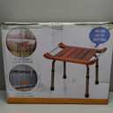 Teak Shower Bench Stool Chair Seat for Inside Shower Bath Sauna, for Elderly and Disabled