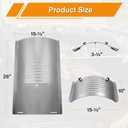 Flame Broiler Kit for Pit Boss PB820 PB850 Series Pellet Grills with Slide Cover and Bottom, Smoker Grill Replacement Parts for Pit Boss PB820D3, PB850PS2, PB850G, PB850CS1, PB820ME, Sportsman 820 etc