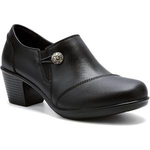 UZB Women's Slip-On Loafer Zip Leather Pump Shoes 11
