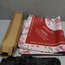DEVPNR Mahjong Mat for Table with Black Carrying Bag, 32.6"x32.6", Red | Non-Slip Table Cover, Noise-Reducing, with Rules, Easy Storage, for American Mahjong, Poker, Card & Board Games