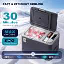 26QT SubSun 12 Volt Refrigerator, 26QT Portable Freezer Compressor Cooler, 12V Car Fridge 0~68, Single Zone Electric Cooler for Vehicles, 12/24V DC & 100-240V AC Powered for Travel, Truck, Boat, Camping