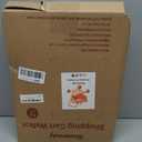 Wooden Baby Walker Shopping Cart for Toddlers, Orange Pretend Grocery Cart