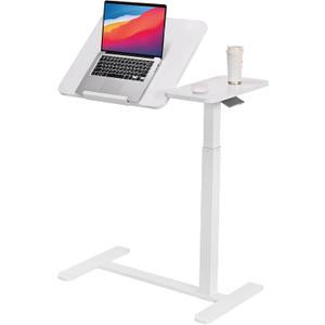 Adjustable Tilt Overbed Table with Wheels, Hospital Bed Side Table, 26.8 x 15.8 x 27.8 inches