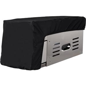 Covermates Classic Side Burner Cover  All-Weather Water-Resistant Outdoor Grill Side Shelf Protector with Elastic Hem, Heavy Duty Vinyl BBQ Protection, 13.5W x 23D x 12H, Black