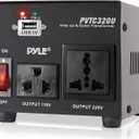 Pyle Step Up and Down Converter - 500 Watt Voltage Converter Transformer w/ USB Charging Port, UK Power Adapter, AC 110 / 120 to 220 / 240 Volt Vice Versa, 110V/120V/220V/240V Input Voltage