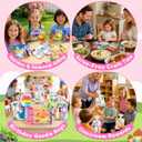 JoyCat 24 Pack Princess Dot Art Party Favors, 4800+ Dot Stickers, Ages 3-8