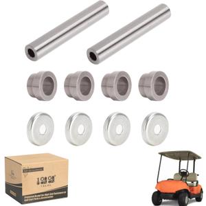 10L0L Golf Cart Steering Knuckle Outer Cover and Spindle Tube Spacer Kit for Yamaha G22/G29 G&E - Thrust Cover Bush Spacer Repair Kits, OEM 2NL-23448-00-00, 90381-17067-00, 2NL-23517-00-00