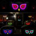 BlcTec Halloween Decorations Spooky Eyes Lights23.6 Inch Large Wooden Halloween Window Eye Lights with 7 Color Modes and USB/Battery Operated for Home, Wall, Window, Trees Halloween Dcor, Style C