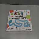 DIY Board Game Kit - Make Your Own Board Game Kit with Double-Sided Blank Game Board, Blank Box, Game Pieces, and Accessories