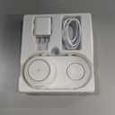 3 in 1 Charging Station for Apple Compatible with MagSafe Charger Stand,Foldable Fast Magnetic Travel Wireless Charger Dock for iPhone 17/16/15/14/13 Series,for Apple Watch,for AirPods (White)