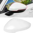 Moonlinks Compatible with Honda Civic 11th Gen 2022-2025 LX Si Sport Type R Side Mirror Cover Replacement, White Left Driver Side Clip-on Mirror Cap WITH Turn Signal