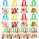 Sweetude 24 Pcs Art Party Favors Bags Non Woven Paint Gift Bags with Handles Paint Splatter Party Decorations for Art Birthday Treat Goodies Baby Shower Supplies, 4 Styles, 7.87 x 9.84 in
