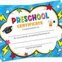 3 x JAPBOR Preschool Graduation Certificates for Kids - 30PCS Preschool Diploma Certificate Paper, Kindergarten Awards Diploma of Achievement for Printing, End of Year Student Reward Gifts School Supplies