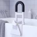 Bathtub Safety Rail: Shower Grab Bar Handle for Seniors, Elderly, and Disabled, Fits 3.1 to 6.7 Inch Tub Walls, Bathroom Safety Bars with Non-Slip Grip, Supports 300 lbs