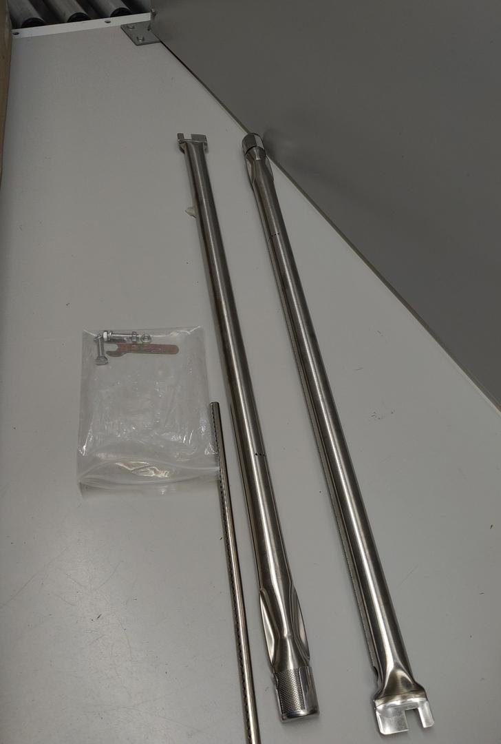 Burner Tube Set Replacement for Weber 7507, Spirit S-200, S-210, E-200, E-210, Spirit 500 and 500LX, Genesis Silver A Grill Parts, 27 inch 304 Stainless Steel Gas Grill Burner Tube Kit