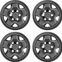 Wheel Skins Compatible with Toyota Tacoma 2005-2023 16 inch Wheel Covers Set of 4 Packs (Glossy Black)