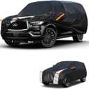 Large SUV Car Cover for Infiniti QX80 2014-2026 100% Waterproof All Weather, Heavy Duty Outdoor Full Exterior Covers Rain Sun Wind UV Protection.