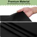 3 x misaya 4 Packs Disposable Table Cloth, 84" Round Waterproof Tablecloth, Leakproof & Sturdy Decorative Table Covers for Picnic and Outdoor, Black