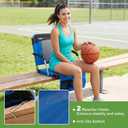 Stadium Seats with Back Support & Armrests,Portable Bleacher Chairs for Football Games & Events,Sports,Concerts,Outdoor Use,Comfortable, 19.7 x 20.1 x 16.5 inches