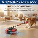 Interactive Dog Toys Tug of War for Small Medium Dogs, Rotating Lock Suction Cup Dog Toy to Keep Them Busy, Steel-Core Rope Puppy Teething Toy for Boredom, Durable Chew Toy for Tile Wood Floor