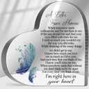 A Letter from Heaven Sign, Loss of Loved One Sympathy Gift, Memorial Gifts for Loss Keepsake, In Memory of Loved One Sign, Grief Bereavement Remembrance Plaque Decor for Family Members