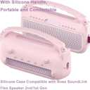 JCHPINE Silicone Cover Case for Bose SoundLink Flex Portable Bluetooth Speaker 2nd Gen, Protective Holder Accessories (Pink)