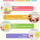 Montessori Busy Book for Toddlers 1-3 3-5, My Preschool Busy Book Sensory Toys for 3 4 5 6 Year Old Kids, Education Workbook Learning Activities - Christmas Birthdays Gifts for Boys and Girls