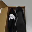 Coutgo Womens Low Kitten Heel Dress Shoes Pointed Toe Slip on Ankle Strap Cutout Elegant Party Wedding Pumps (8.5, Black)