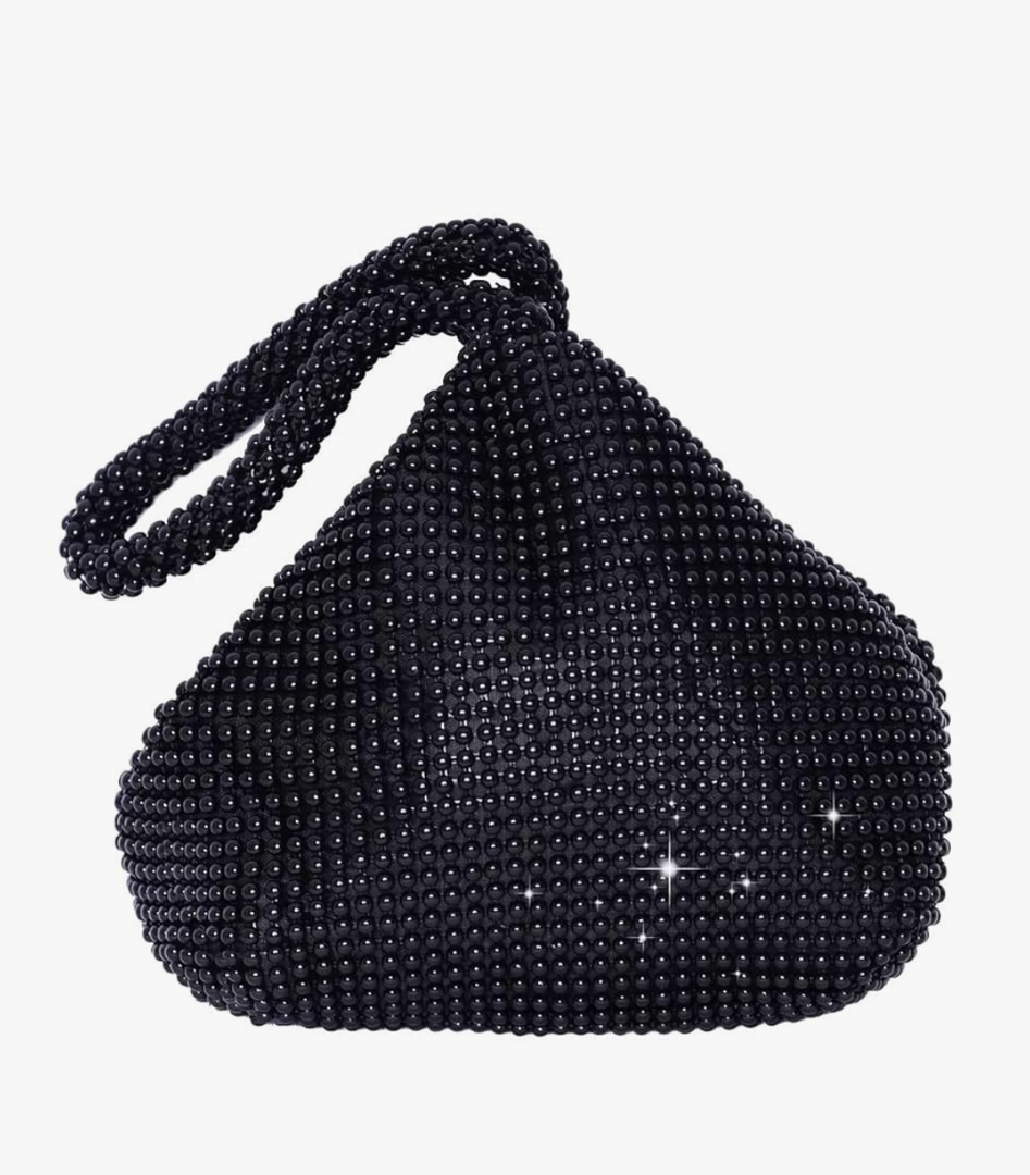 Women's Beaded Clutch Evening Bags Beaded Triangle Clutch Bag Vintage Elegant Purse for 1920s Party Prom Wedding