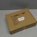 7 Inch Christmas Window Candles, Vintage Electric Window Candles Lights with 7 Watt Clear Bulbs, Christmas Candle Lights for Home Table Holiday Xmas Decor- 4 Pack