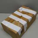 4 Pack Glass Cups with Lids and Straws, 12 oz Ribbed Iced Coffee Tumbler, Clear Stripe Drinking Glassware with Cleaning Brush for Water Cocktails Tea Soda Juice Smoothie Whiskey Beer